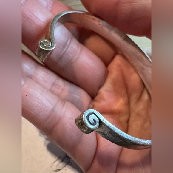 James Avery Retired Bracelet Greek Scroll Cuff 925 Sterling 6.75 26.8g 0684 R - Picture 6 of 14